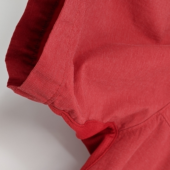 Columbia Vented Fishing Shirt Snap Button Red Short Sleeve Outdoor Hiking - Picture 7 of 8